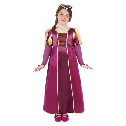 Tudor Girl Costume Purple Child 1