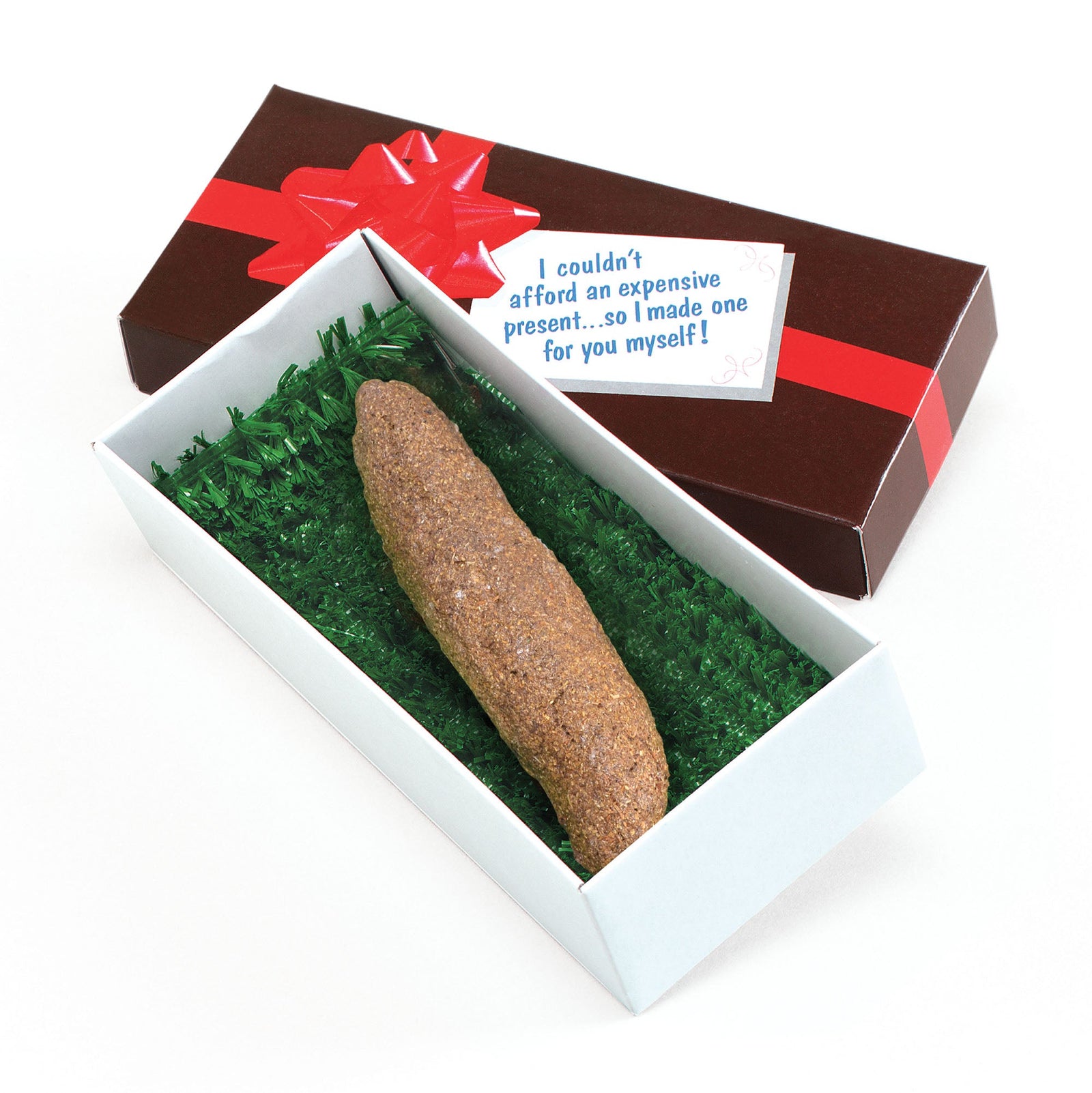 Turd Present In Grass Boxed Joke Poo Gift 1
