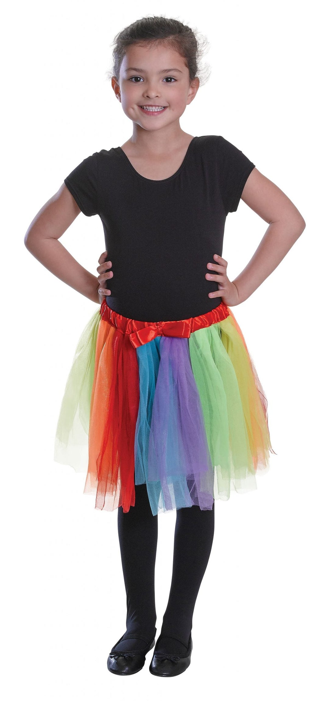 Tutu Rainbow Colours Childs Ballerina Costume_1