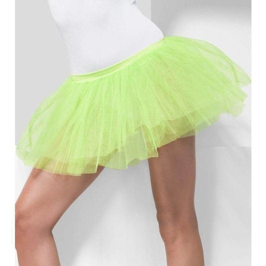 Tutu Underskirt Neon Green 4 Layers 30cm Long Adult Costume Accessory 2