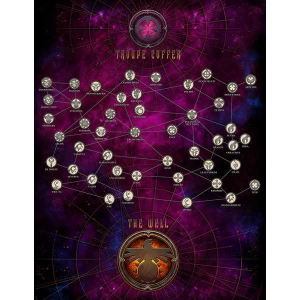 Fading Suns: Cloth Play Mat: Jumpweb Map 1