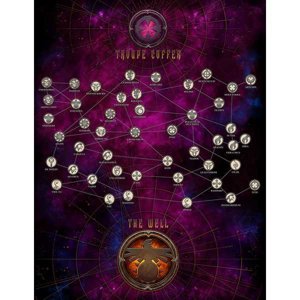 Fading Suns: Cloth Play Mat: Jumpweb Map