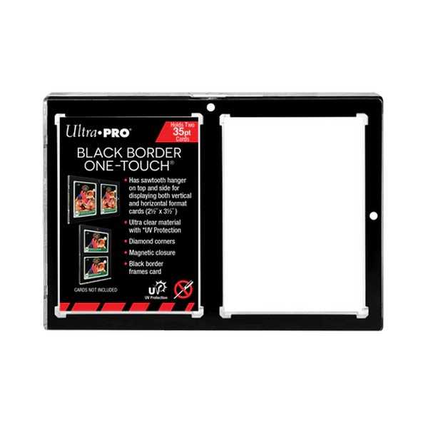 35PT 2-Card Black Border UV ONE-TOUCH Magnetic Holder 1