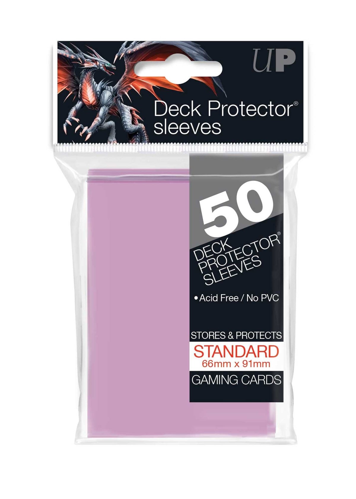 Standard Deck Protectors (50ct) - Bright Pink 1