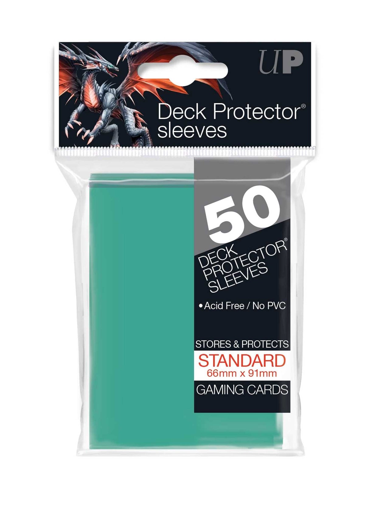 Standard Deck Protectors (50ct) - Aqua 1