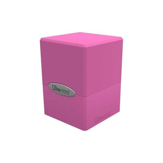 Satin Cube Deck Box - Hot Pink 1