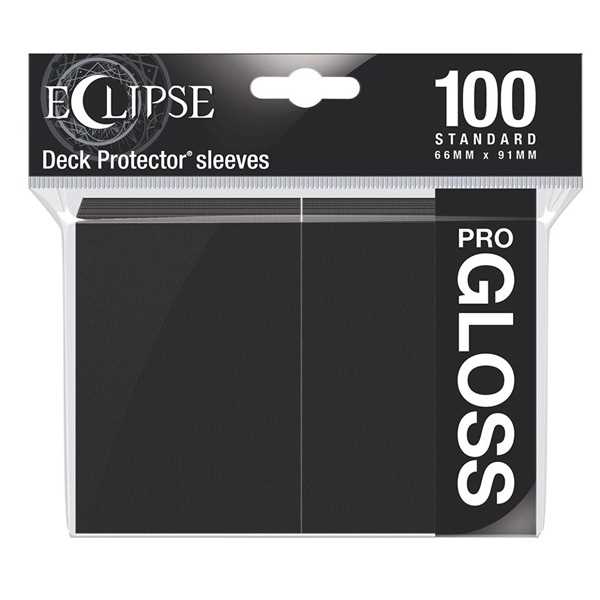 Eclipse PRO Gloss Standard Card Sleeves Jet Black 100 Card Sleeve 1