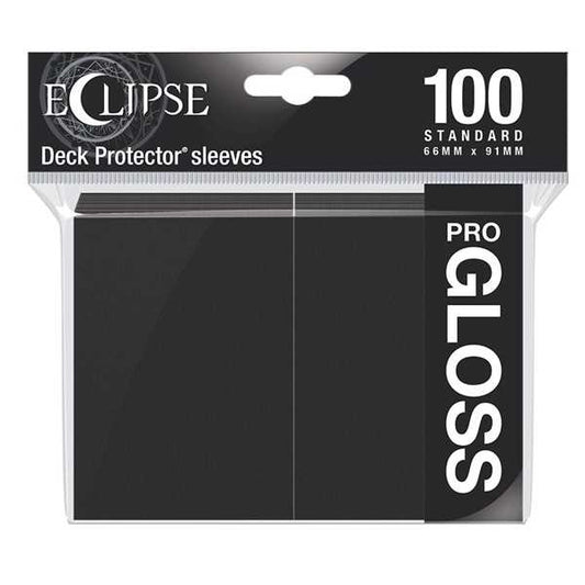 Eclipse PRO Gloss Standard Card Sleeves Jet Black 100 Card Sleeve 1