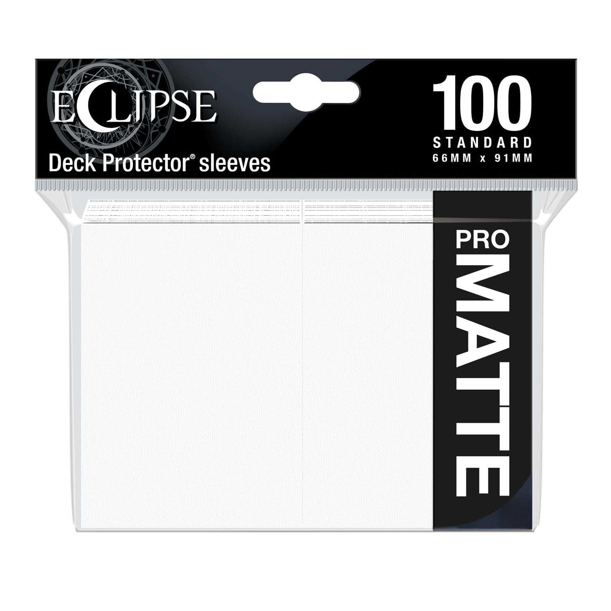 Eclipse Matte Standard Card Sleeves Arctic White 100 Card Sleeve 1