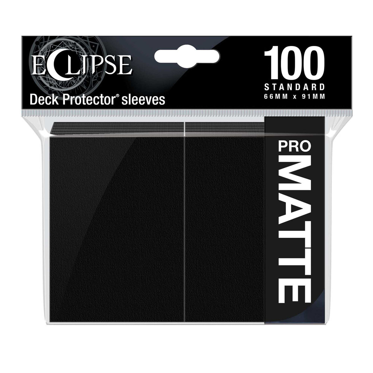 Eclipse Matte Standard Card Sleeves Jet Black 100 Card Sleeve 1