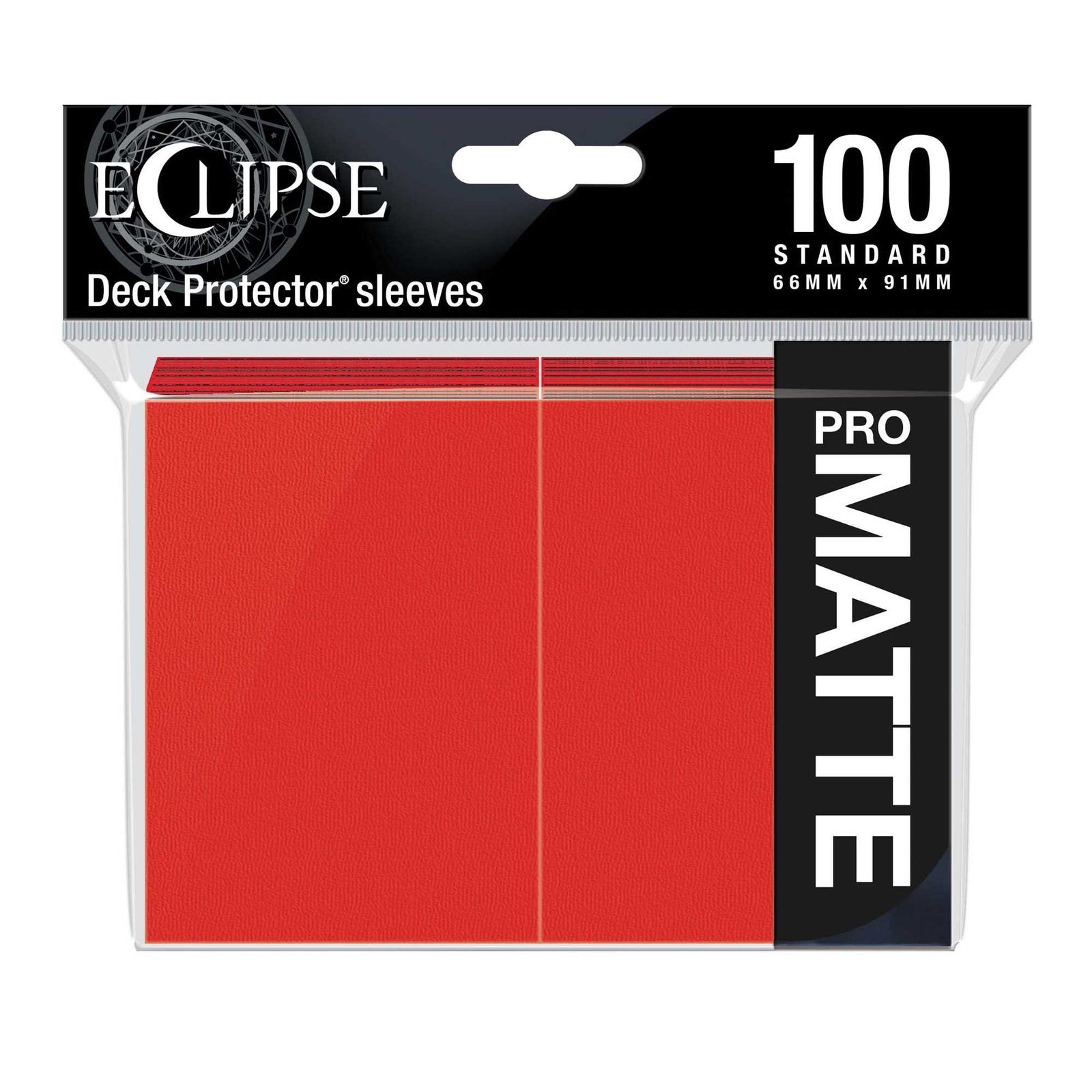 Eclipse Matte Standard Card Sleeves: Apple Red (100) 1