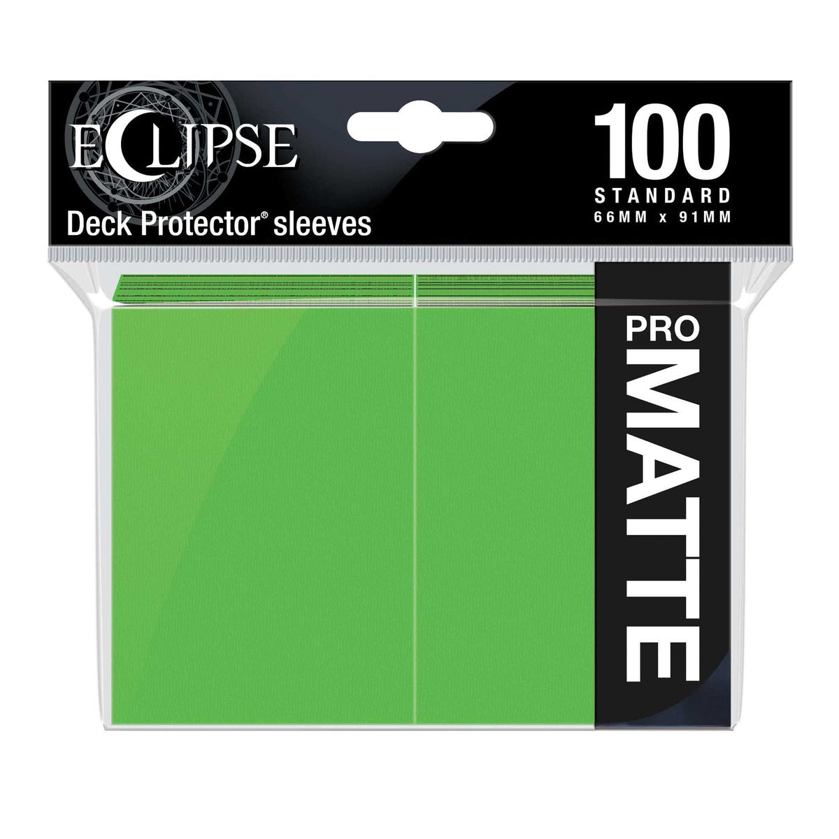 Eclipse Matte Standard Card Sleeves: Lime Green (100) 1