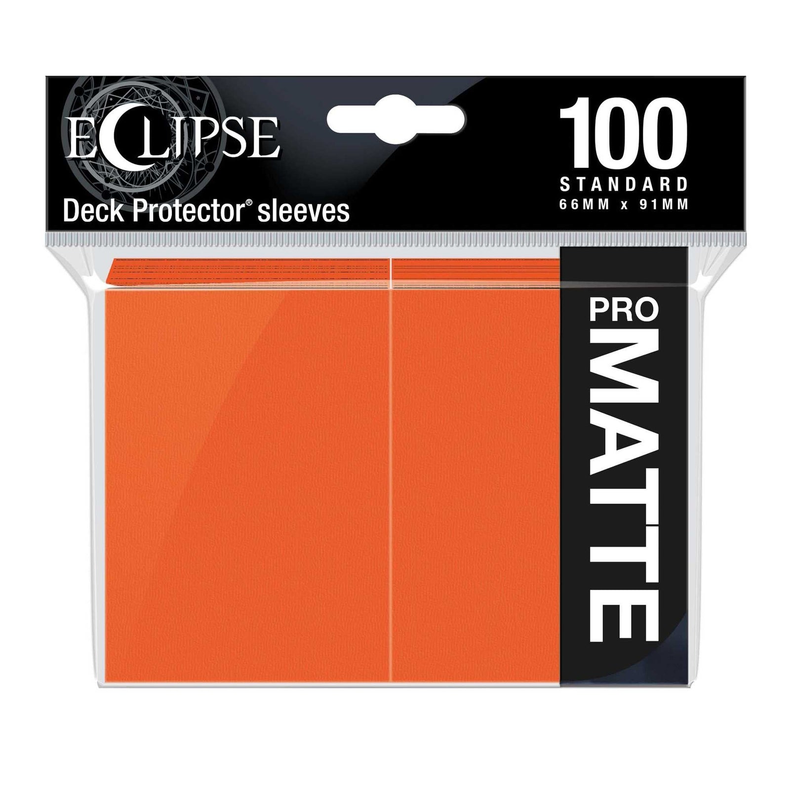 Eclipse Matte Standard Card Sleeves: Pumpkin Orange (100) 1
