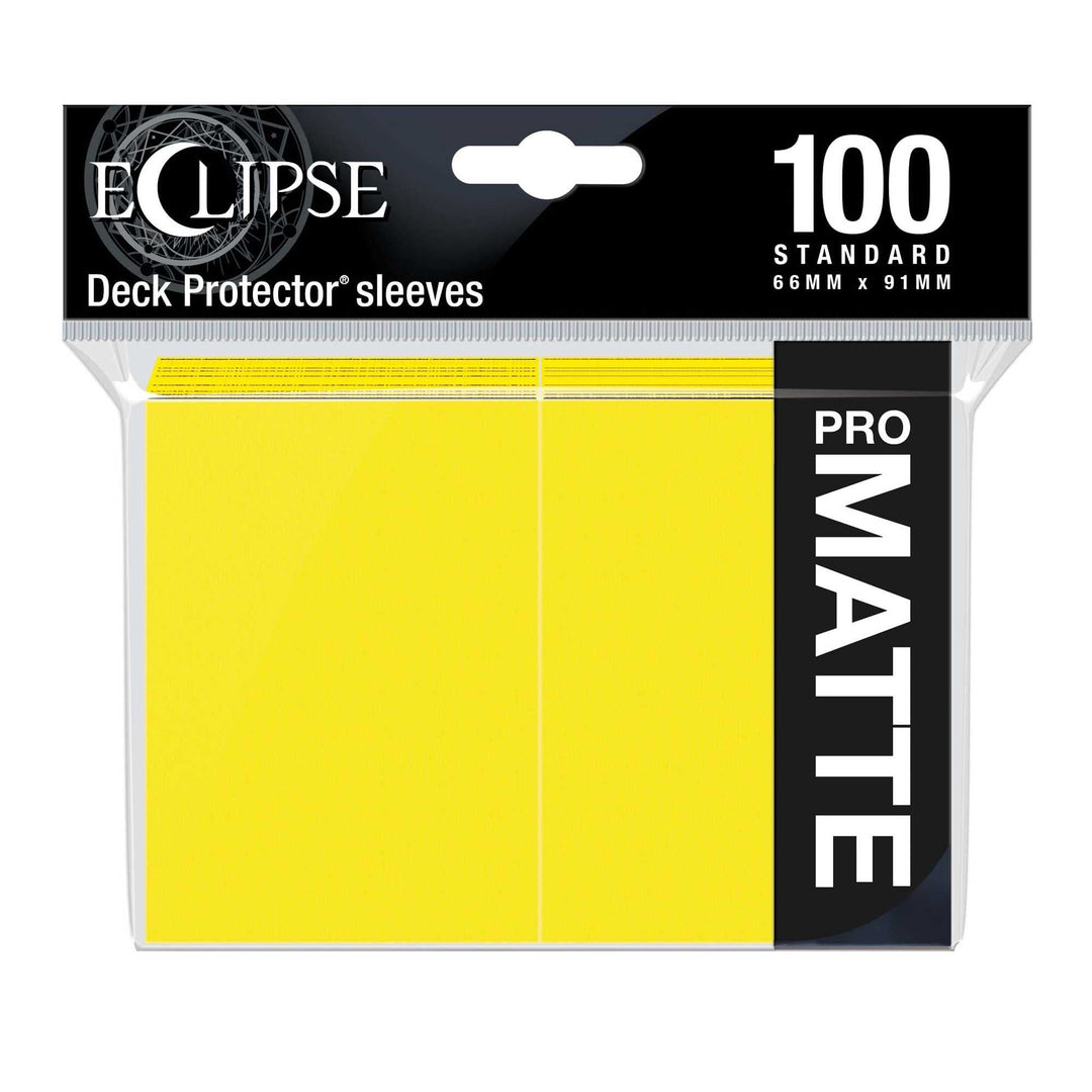 Ultra Pro Eclipse Matte Standard Card Sleeves Lemon Yellow 100 Count