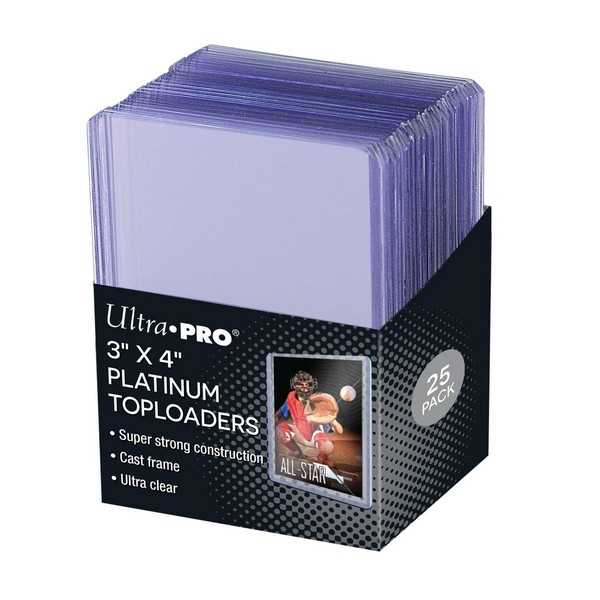 3IN X 4IN Ultra Clear Platinum Toploader 25CT Board Game by Ultra Pro 1