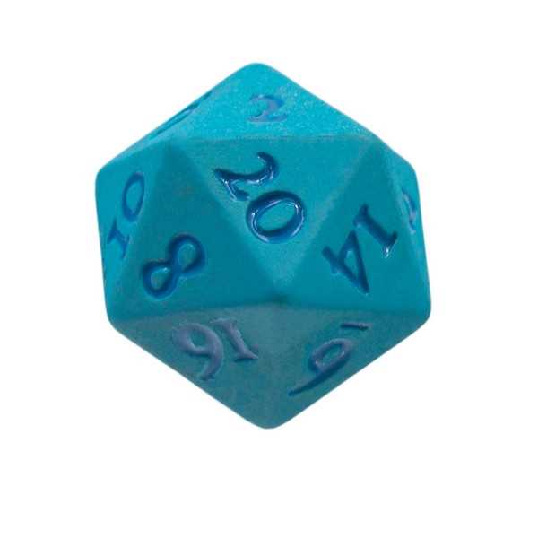 Vivid Heavy Metal Dice: Light Blue