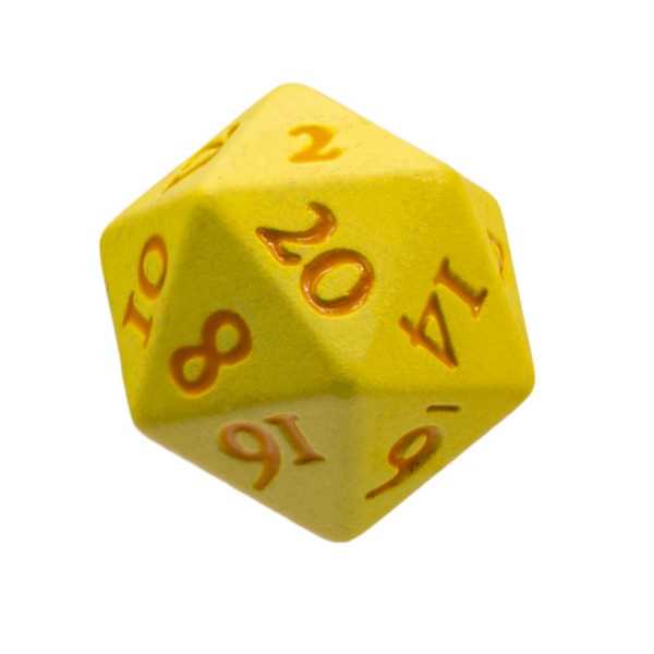 Vivid Heavy Metal Dice: Yellow