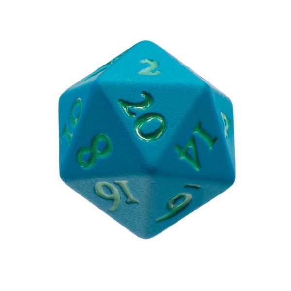 Vivid Heavy Metal Dice: Teal