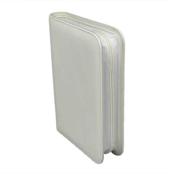 Vivid 4-Pocket Zippered PRO-Binder - White