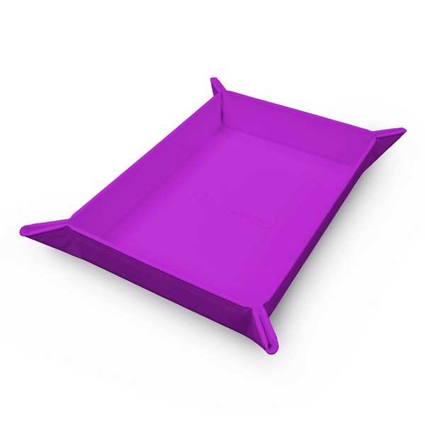 Vivid Magnetic Foldable Dice Tray - Purple 1