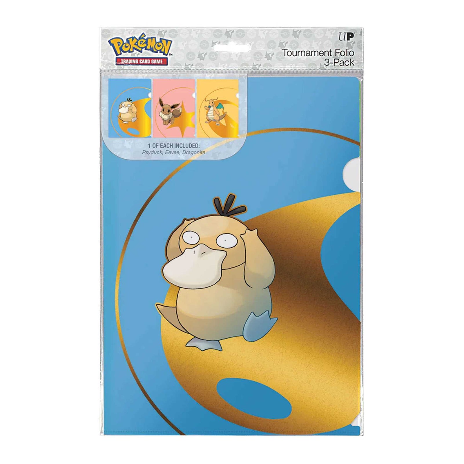 Pokemon Tournament Folios 3 Pack Psyduck Eevee Dragonite 1