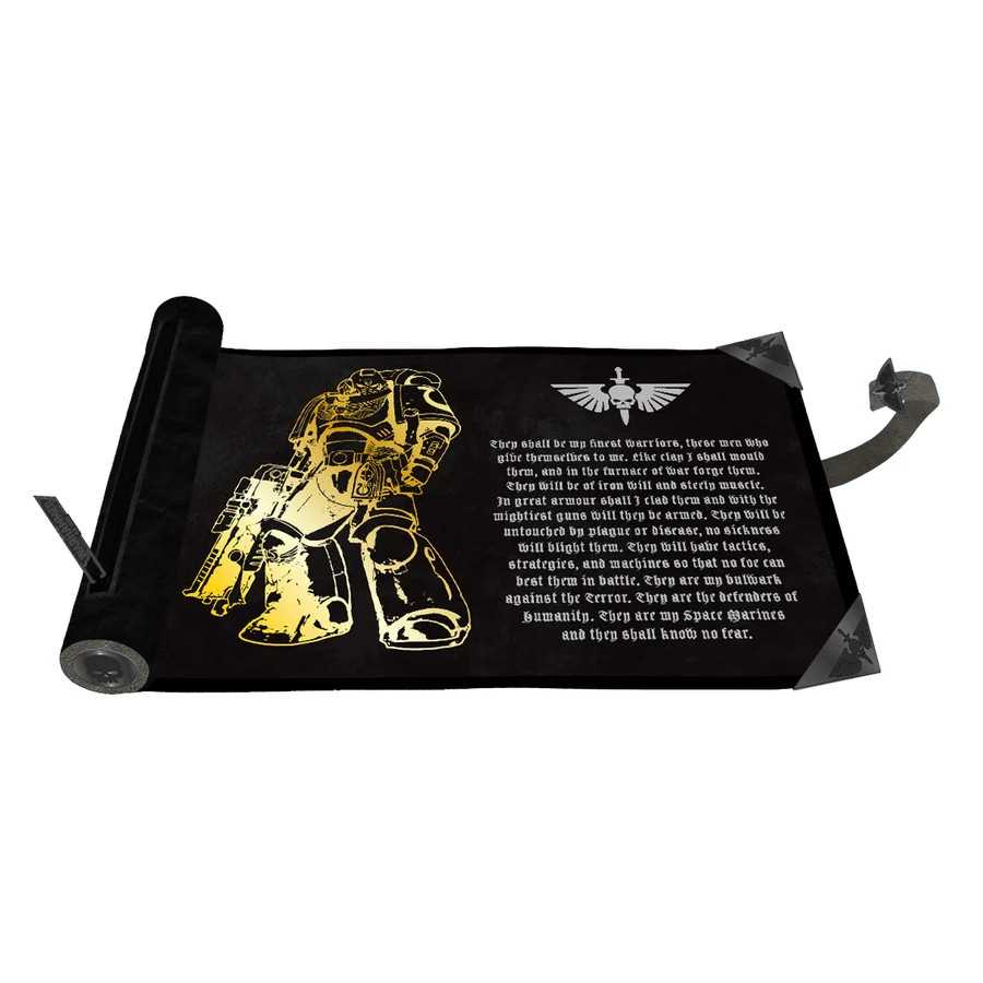 Space Marines Adeptus Astartes Dice Scroll Premium Foil Warhammer 40000 Gaming Accessory by Ultra Pro 1