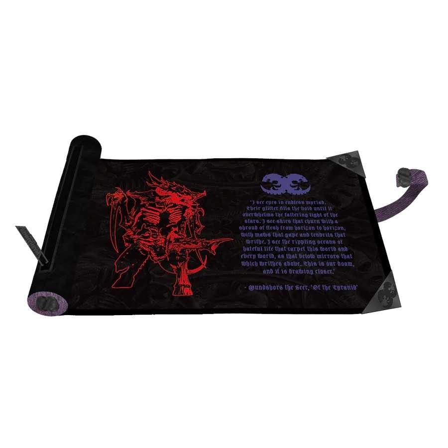 Tyranid Dice Scroll Premium Foil Warhammer 40000 Gaming Accessory by Ultra Pro 1