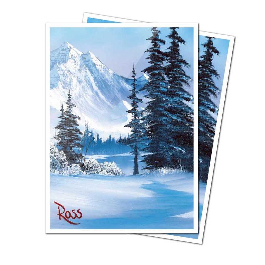 Bob Ross Winter Paradise 105ct Apex Deck Protector Sleeves 2