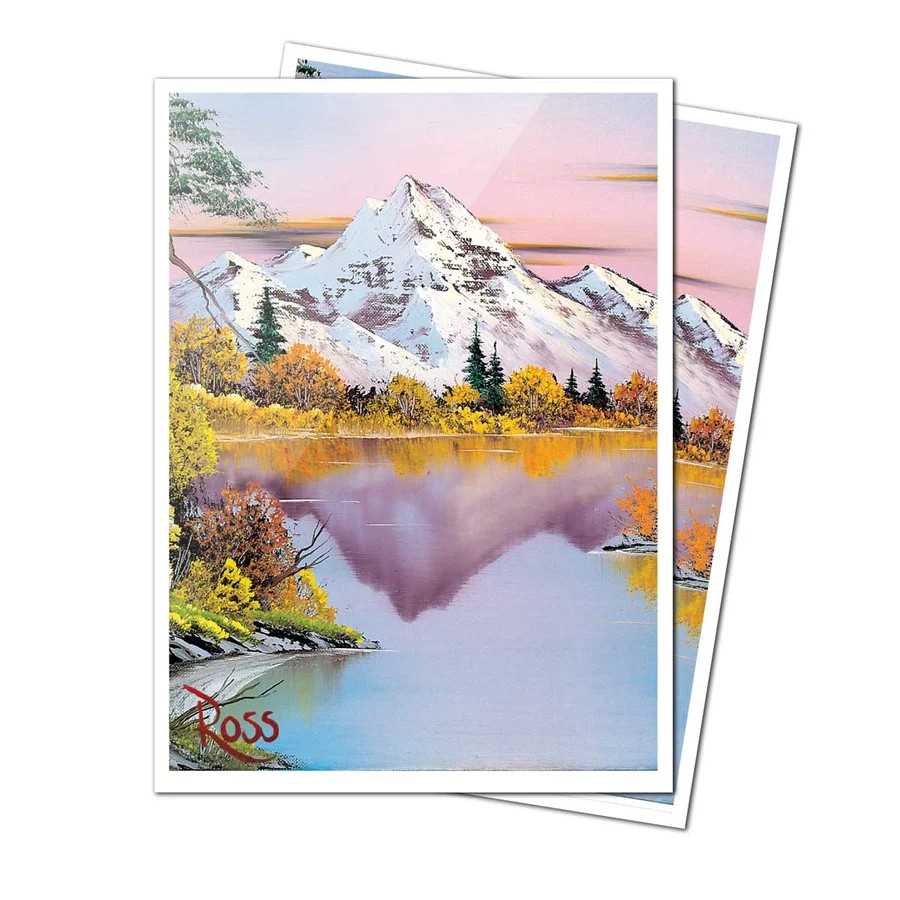 Bob Ross Mighty Mountain Lake 105ct APEX Deck Protector Sleeves 2