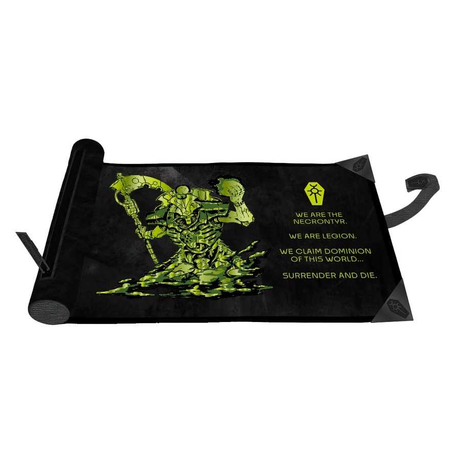Necron Codex Aligned Dice Scroll Premium Foil Warhammer 40000 Gaming Accessory by Ultra Pro 1