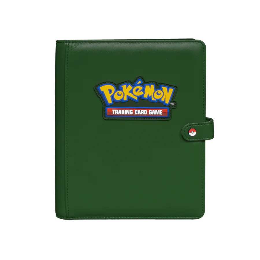 Pokemon 4-Pocket Premium Snap Binder Green Card Game Accessory