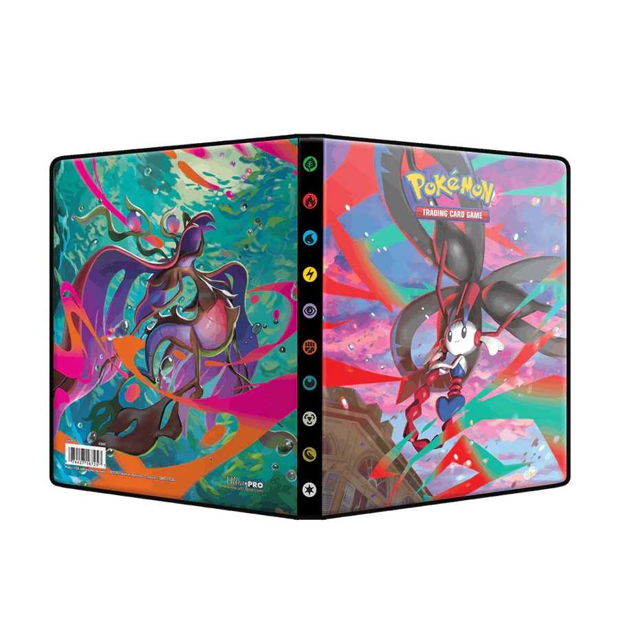 Pokemon Mega Evolution Chaos Rising 4-Pocket Portfolio Card Game Accessory