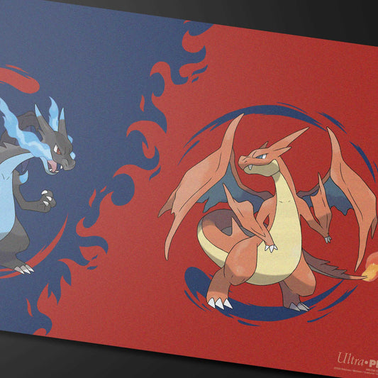 Pokemon Mega Charizard X and Mega Charizard Y Playmat Gaming Accessory by Ultra Pro 2