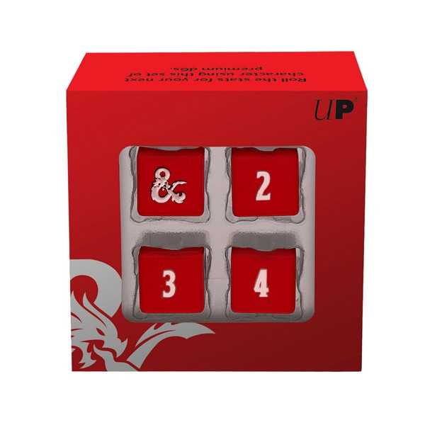 Dungeons & Dragons: Heavy Metal Red And White D6 Dice Set