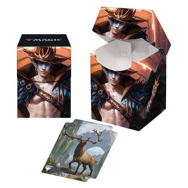 Magic The Gathering Outlaws of Thunder Junction 100+ Deck Box Key Art 4 Oko the Ringleader 1