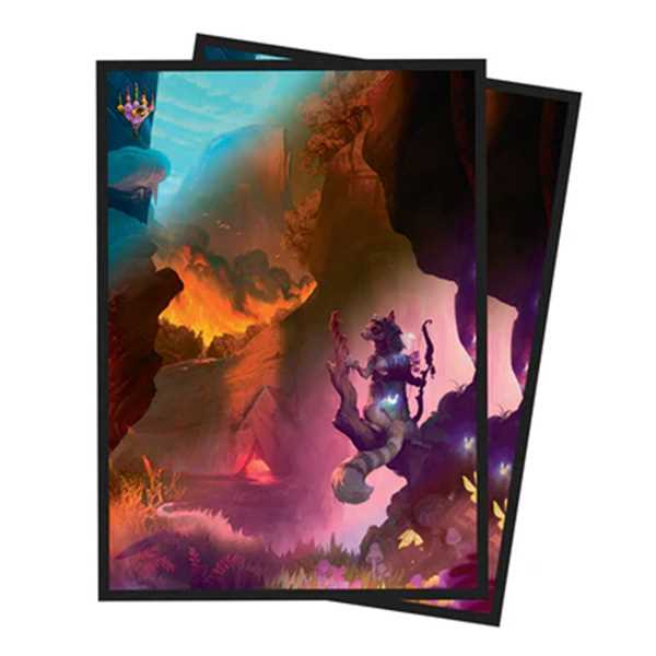 Magic The Gathering Bloomburrow 100ct Deck Protector Sleeves Red Seasonland 1