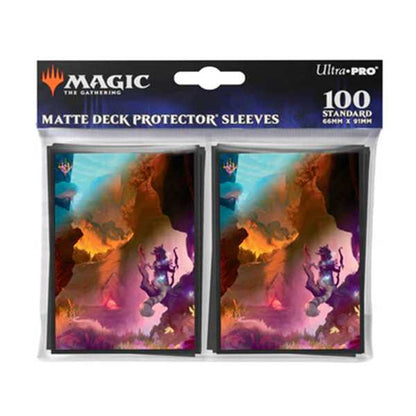 Magic The Gathering Bloomburrow 100ct Deck Protector Sleeves Red Seasonland 3