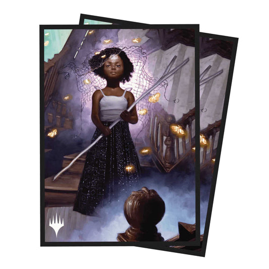 Magic The Gathering Duskmourn Commander 100ct Deck Protector Sleeves 1
