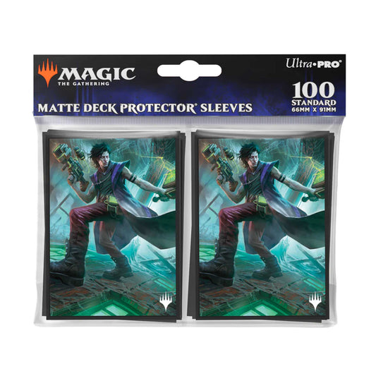 MTG Duskmourn 100ct Deck Protector Sleeves Commander Winter Cynical Opportunist 2