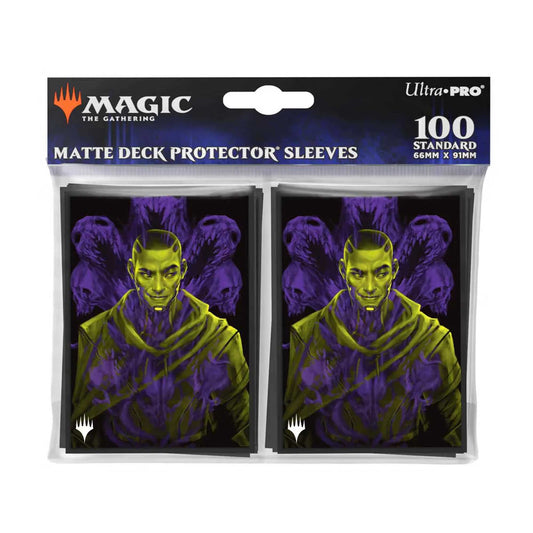 Magic The Gathering Duskmourn 100ct Deck Protector Sleeves Kaito Bane of Nightmares 2
