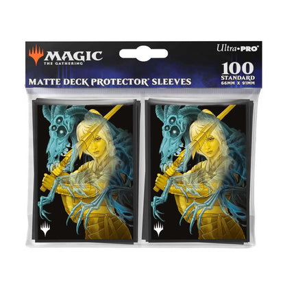 Magic The Gathering Duskmourn 100ct Deck Protector Sleeves Wandering Rescuer 2