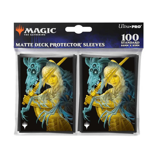 Magic The Gathering Duskmourn 100ct Deck Protector Sleeves Wandering Rescuer 2