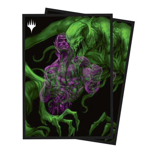 Magic: The Gathering - Duskmourn 100ct Deck Protector Sleeves Alt Art Key Character Mythic 2 1
