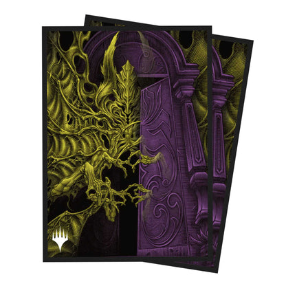 Magic The Gathering Duskmourn 100ct Deck Protector Sleeves Valgavoth Terror Eater 1