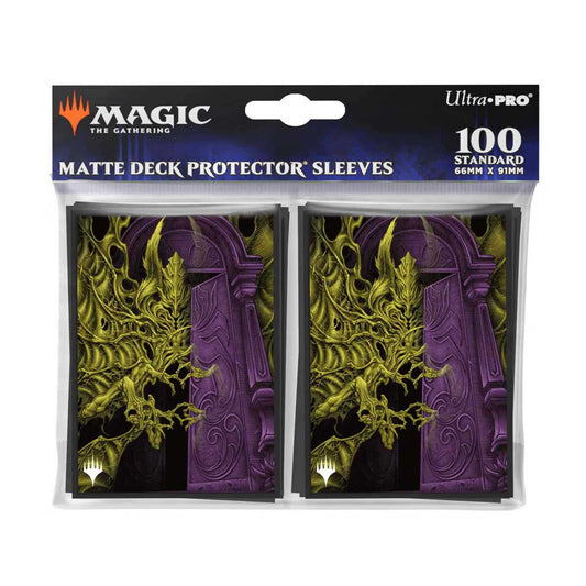 Magic The Gathering Duskmourn 100ct Deck Protector Sleeves Valgavoth Terror Eater 2