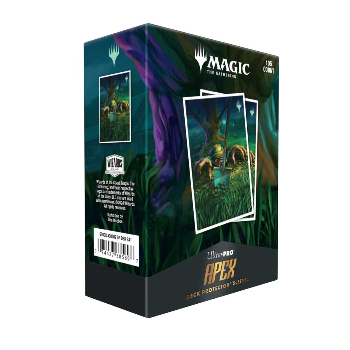 MTG Duskmourn 105ct Apex Deck Protector Sleeves Special Guest Exhume 2
