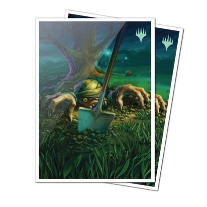 MTG Duskmourn 105ct Apex Deck Protector Sleeves Special Guest Exhume 1