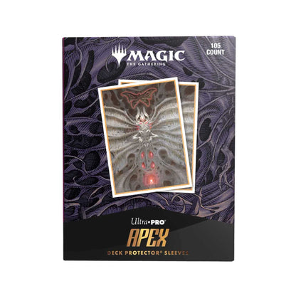 Magic The Gathering Duskmourn 105ct Apex Deck Protector Sleeves Set Creepy Symbol 1