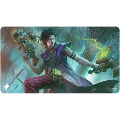Magic The Gathering Duskmourn Playmat Commander Winter Cynical Opportunist 1