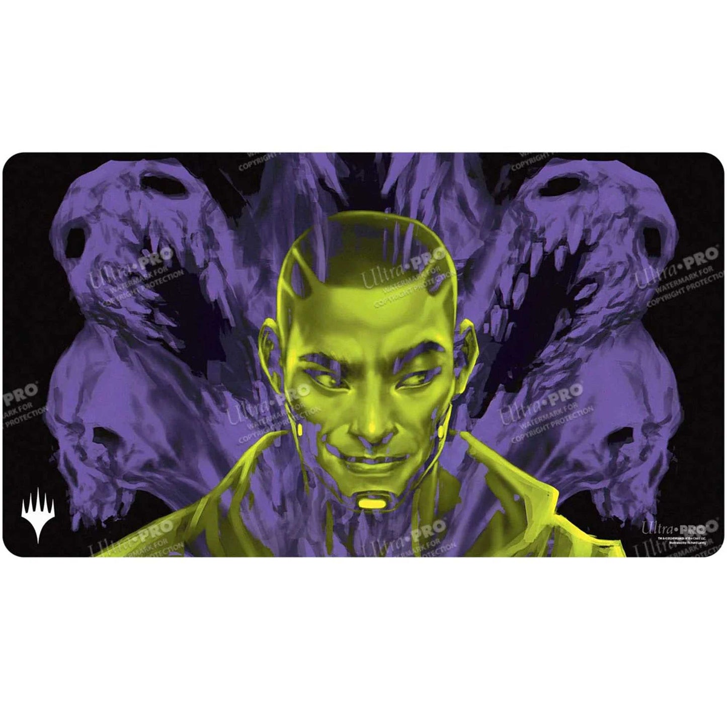 Magic The Gathering Duskmourn Playmat Alt Art Key Character Kaito Bane of Nightmares 1